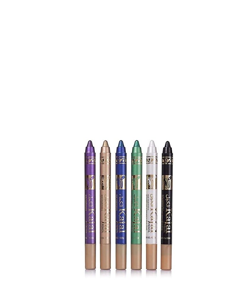 Generic A set of kohl pencils with a fixed sharpener, 6 pieces - Image 2