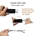 OWTXIS Ultra thin Folding Reading Glasses for Women Men Compact TR90 Blue Light Blocking Readers with Portable Slim Flat case Transparent 350 - Image 4