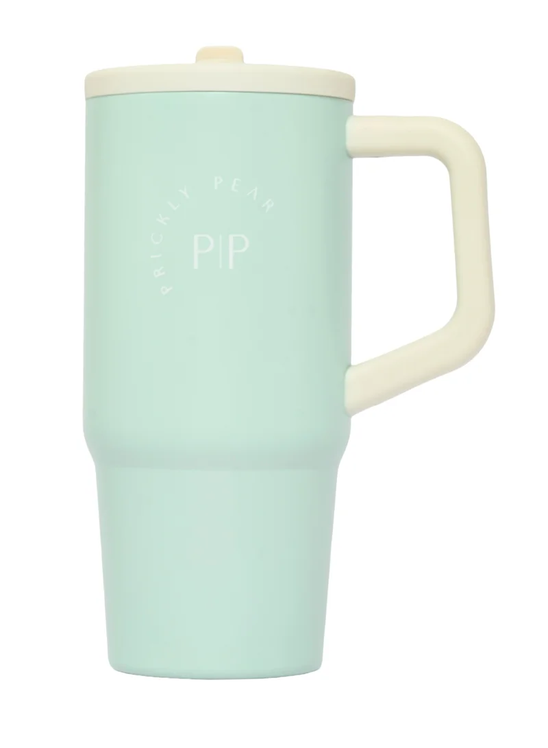 Prickly Pear Stainless Steel 20 Oz Hydrator 2.0 Water Bottle Sage & Cream Logo