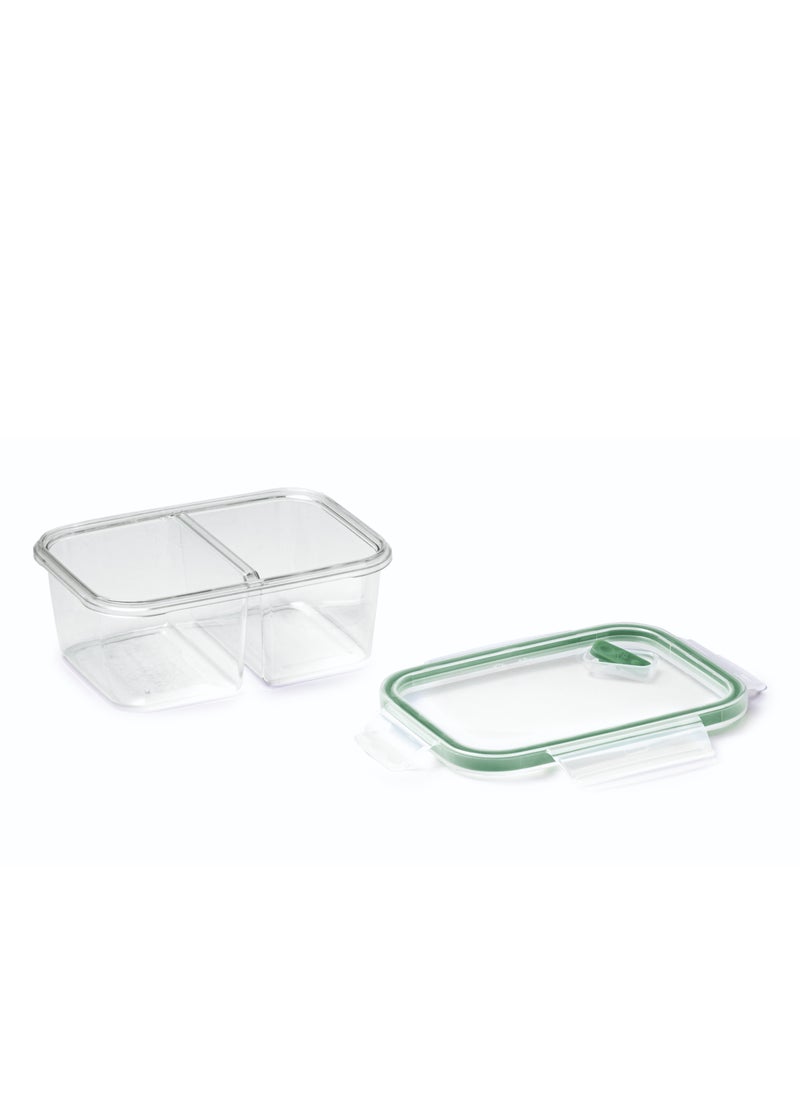 Tritan Renew Airtight Rectangular Lunch Box with two Compartments 800 ml | food storage Box | Airtight Lunch Box | BPA Free | Made in Italy - pzsku/ZB943761389AD9DB3ADA7Z/45/_/1698478663/43641d93-80c9-4804-a42c-aa67556272df