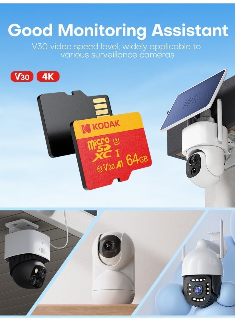 Kodak U34K TF Red Card U3/V30/A1 High-Speed Memory Card 128G 4K Recording Supported 128 GB - Image 4