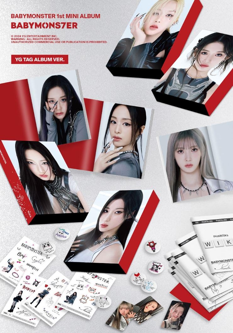 Dreamus BABYMONSTER BABYMONS7ER 1st Mini Album YG TAG Album Ver (PHARITA), YGP0383 - Image 2