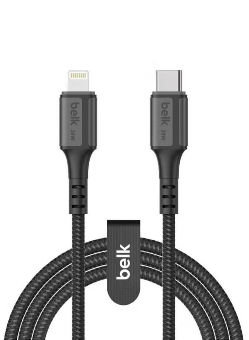 Belk iPhone PD charging cable, 1.2 meters long, durable and high quality, fast charging - Image 1