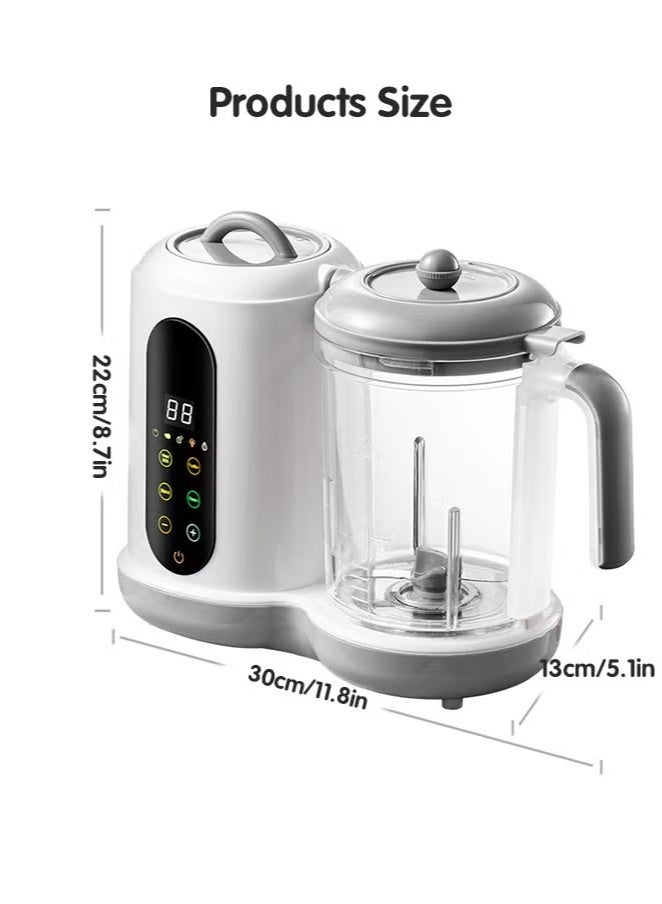 صانع طعام للأطفال 4 في 1، معالج طعام للأطفال متعدد الوظائف، خلاط وبخار، آلة طحن وهريس للأطفال، طهي وطحن تلقائي، خالي من مادة BPA. - Image 2