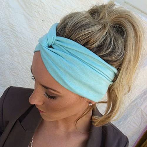 DRESHOW 8 Pack Headbands for Women Yoga Knotted Headbands Elastic Criss Cross Hair Accessories Sports Head Wrap Non Slip - Image 4