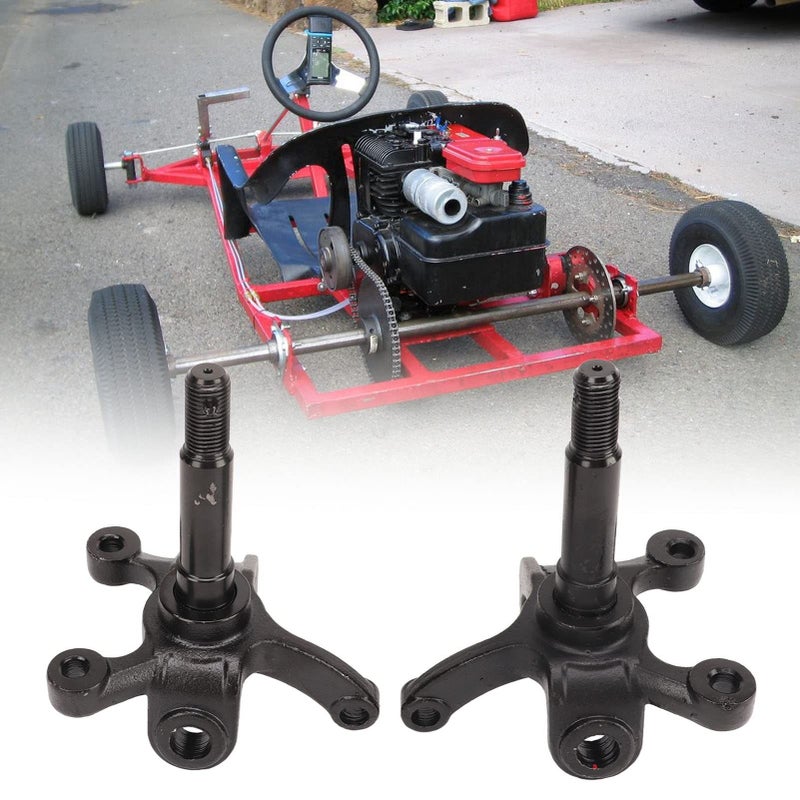 2Pcs Steering Knuckle Spindle Hub Flange Brake Disc Wheel Axle for ATV Kart 110 150 200 250 - Image 4