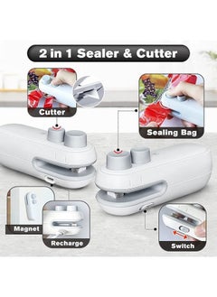 Generic Bag Sealer, Mini Handhold Portable Sealing Machine Plastic Bag Sealer, Heat Sealers For Snack Bag, Plastic Grocery Bag  - Image 2