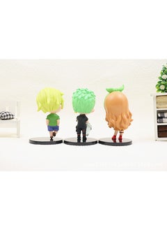 General 6-piece set of pirates One Piece figures toy dolls model cake ornaments car ornaments room decorations  - Image 2