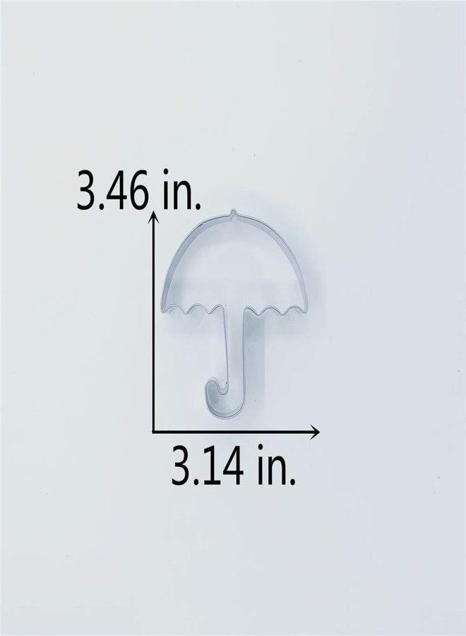 LILIAO Umbrella Cookie Cutter - 3.2 x 3.5 inches - Stainless Steel - Image 3