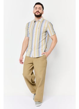 Levi's Men Standard Fit Stripe Short Sleeves Casual Shirt, Multicolor  - Image 2