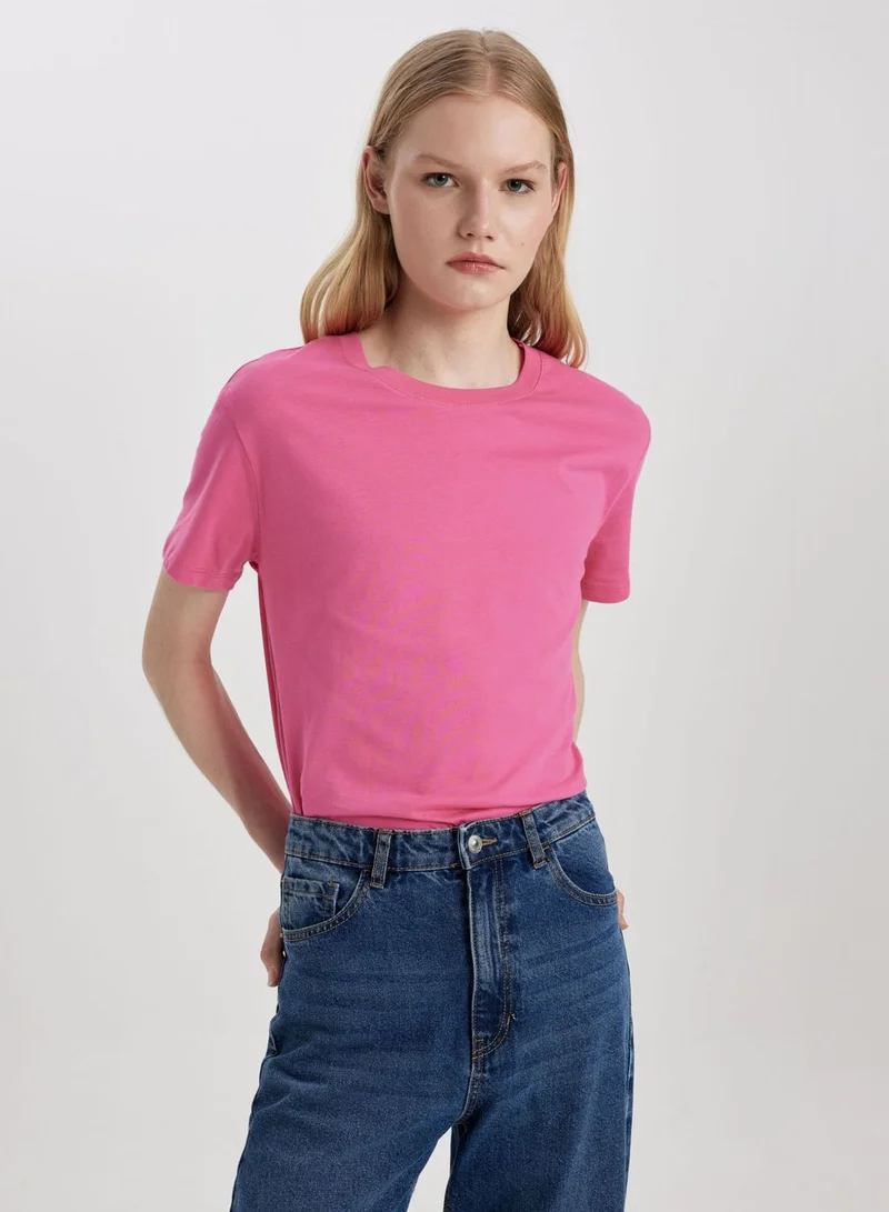 DeFacto Regular Fit Crew Neck Short Sleeve T-Shirt