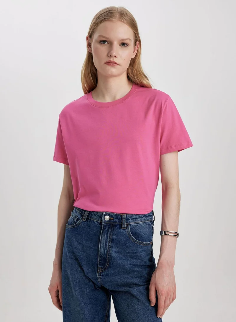 DeFacto Regular Fit Crew Neck Short Sleeve T-Shirt