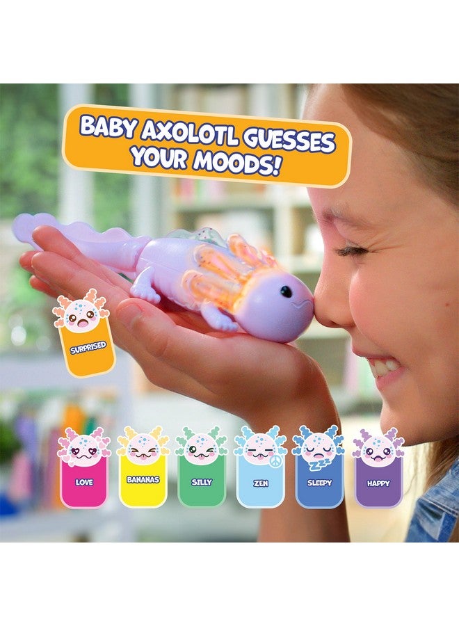 فينجر لينجز سمندل صغير تفاعلي من فينجرلينغز، أوغي (أرجواني)، يسبح ويضيء - Image 2