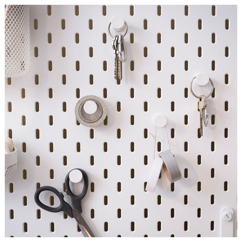 Skadis Pegboard Hooks, White, 19 mm – 5 Pack - Image 2
