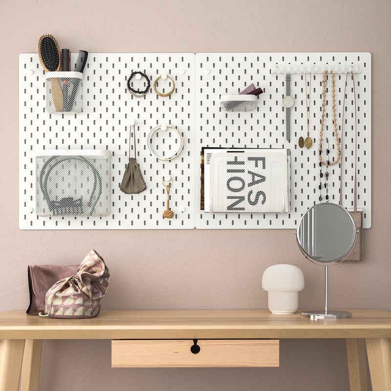Skadis Pegboard Hooks, White, 19 mm – 5 Pack - Image 3