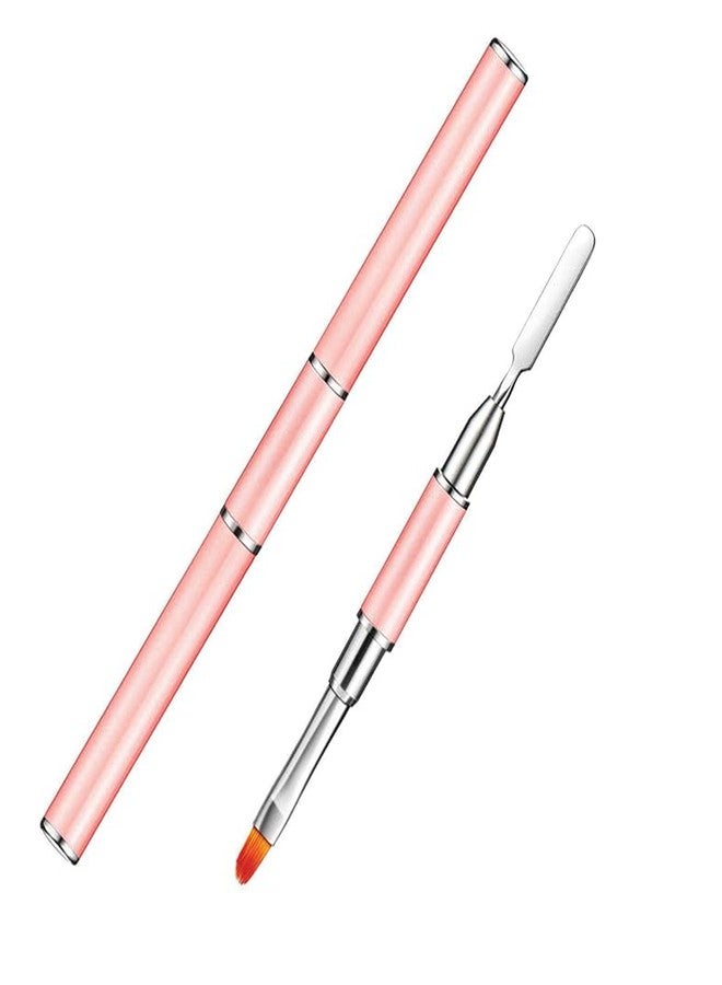 KIRA Dual-Ended Polygel Brush & Picker Brush tool, 2 in 1 Stainless Steel Designs Polygel Nail Brushes Gel Nail Tool for PolyGel Gel Acrylic Nails Extension (Assorted) - Image 1