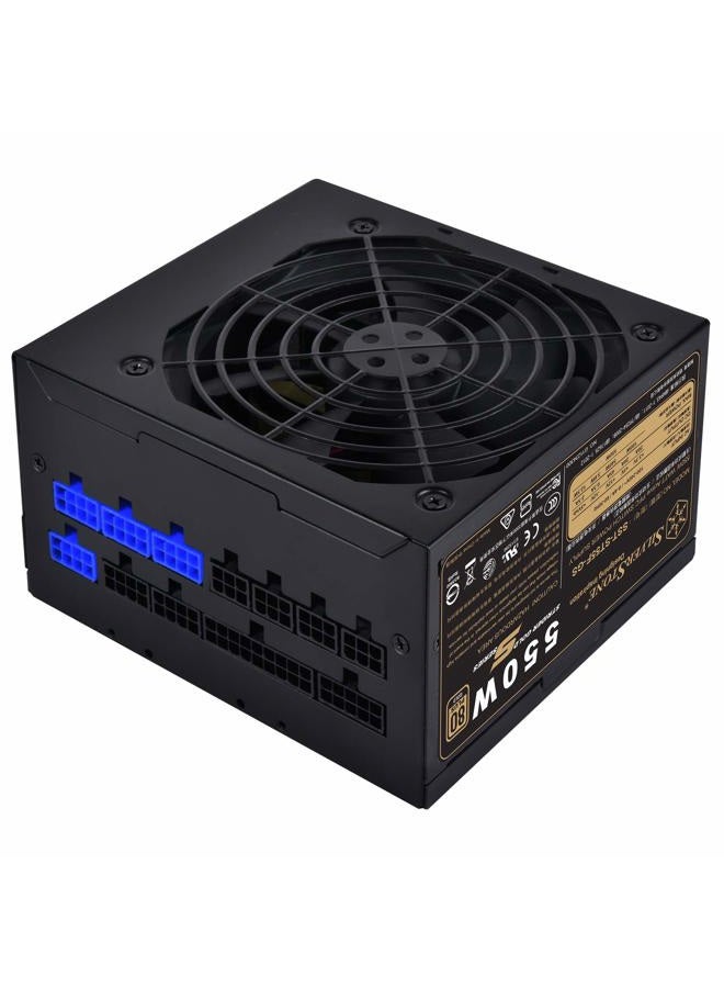 SilverStone Technology 550W Computer Power Supply PSU Fully Modular with 80 Plus Gold & 140mm Design Power Supply (SST-ST55F-GS) - Image 4