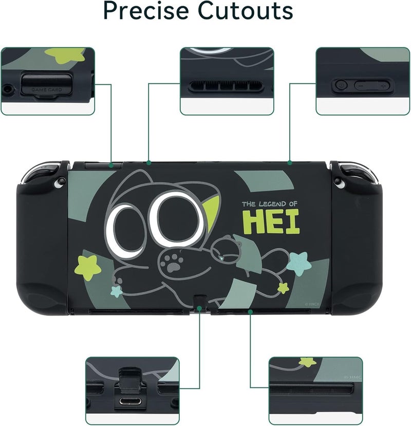 GeekShare غطاء جيك شير الواقي الرقيق المتوافق مع سويتش OLED وجهاز التحكم - امتصاص الصدمات ومقاوم الخدوش - سلسلة HEI - Image 4