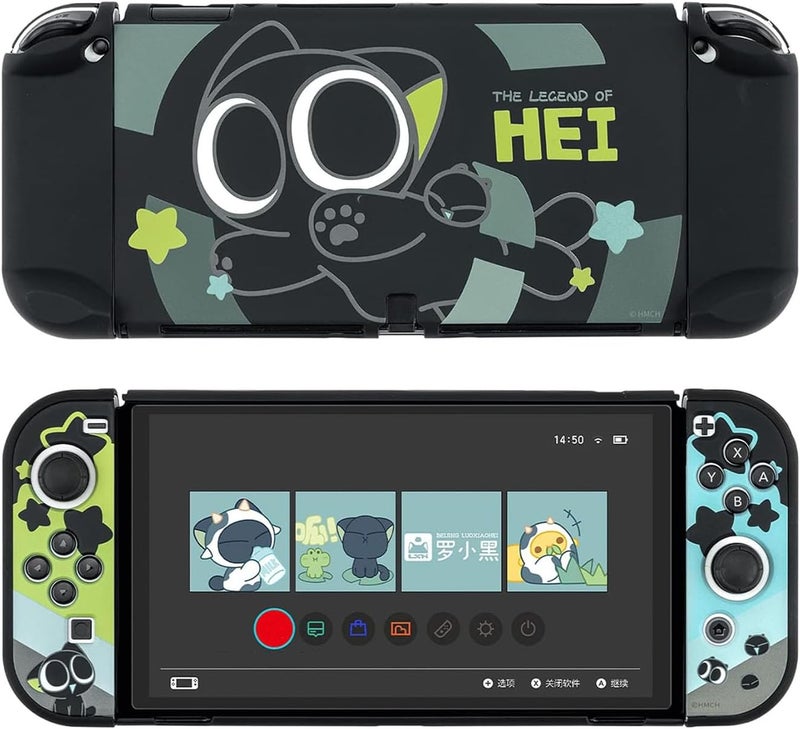 GeekShare غطاء جيك شير الواقي الرقيق المتوافق مع سويتش OLED وجهاز التحكم - امتصاص الصدمات ومقاوم الخدوش - سلسلة HEI - Image 1