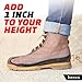 benoo Height Increase Insoles for Men 1 inch Discreet Shoe Lifts All Day Comfort ShockAbsorbent Gel Trim to Fit Inserts for Most Sneakers Shoes Confidence Boosters Mens 1214 - Image 4