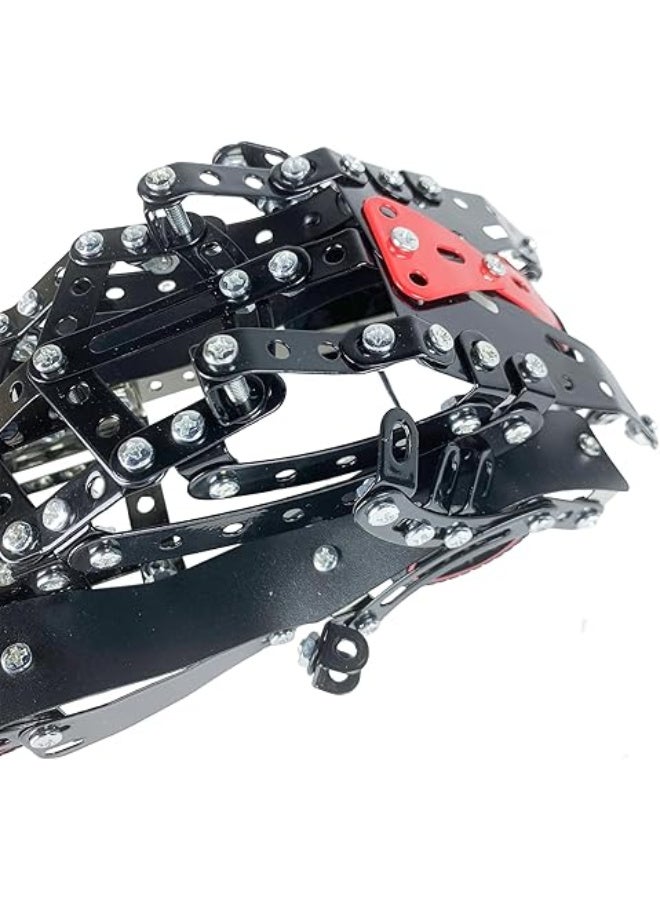 هوت ويلز لعبة ميكانو سيارة بات مان معدن للأطفال، مجموعة فك وتركيب - Image 2