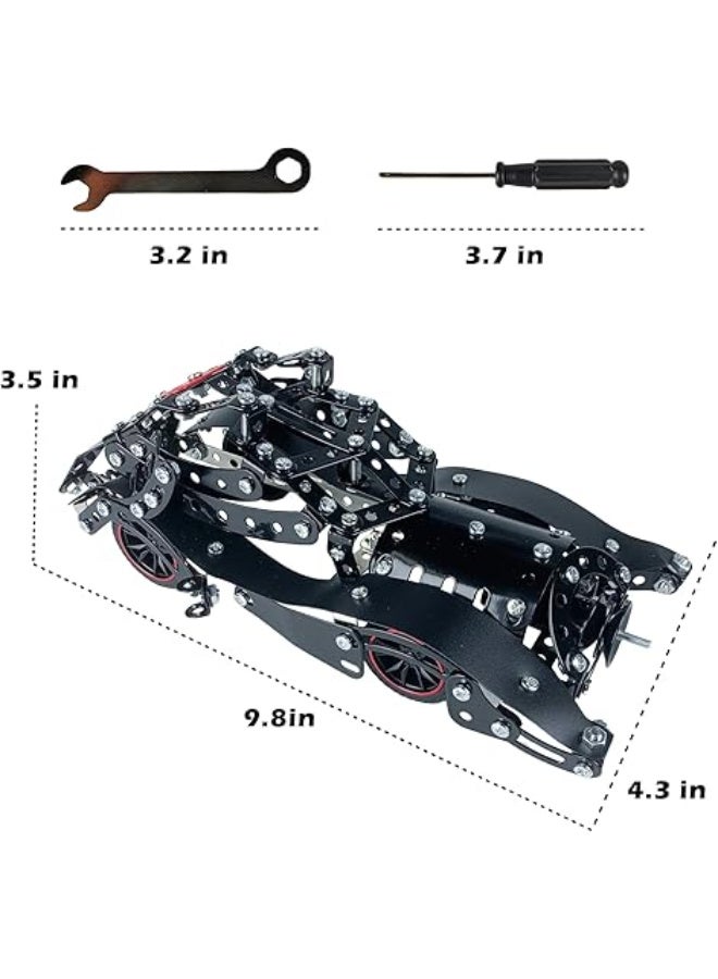 هوت ويلز لعبة ميكانو سيارة بات مان معدن للأطفال، مجموعة فك وتركيب - Image 3