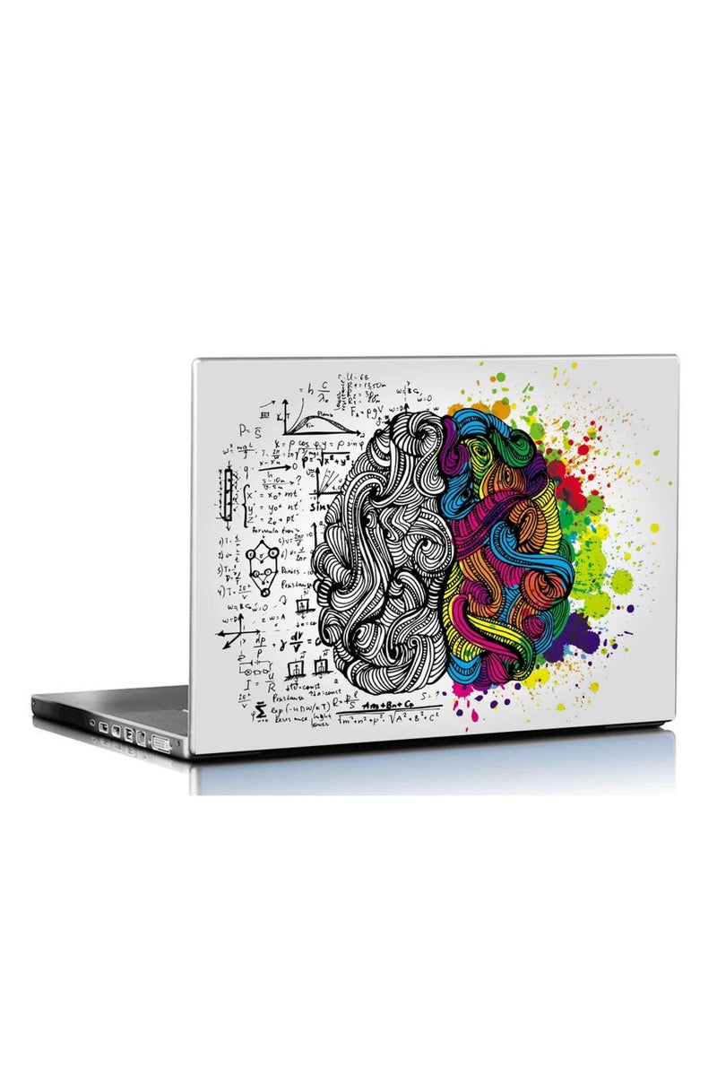 PIXELARTZ Laptop Skins Left & Right Brain 15.6 Inches Laptop Skins/Stickers for Dell-Lenovo-Acer-HP (1044) - Image 1