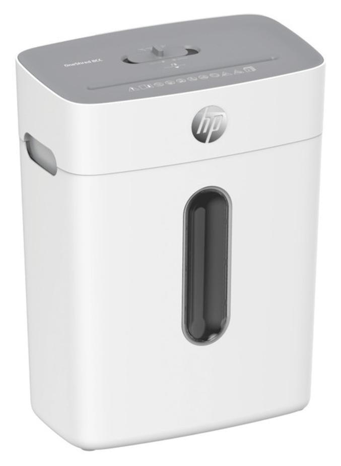 HP آلة تمزيق الورق المكتبي OneShred 8CC، أمان P-4، قطع متقاطع، 8 أوراق، سلة 15 لتر - 2801 - Image 1