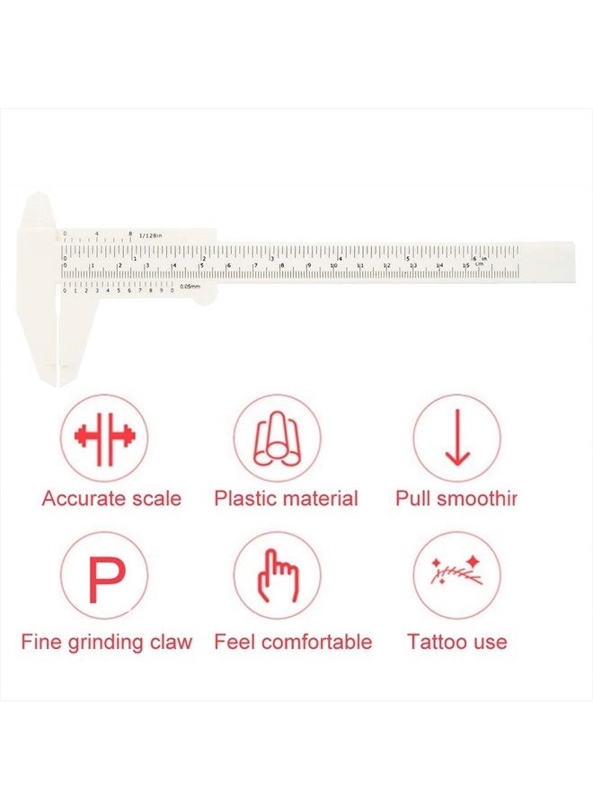 Salmue Eyebrow Tattoo Ruler, 8 Types Adjustable Golden Ratio Microblading Tattoo Measuring Ruler Eyebrows Shape Balance Extension Stencil for Beginner or Professional User - Image 4