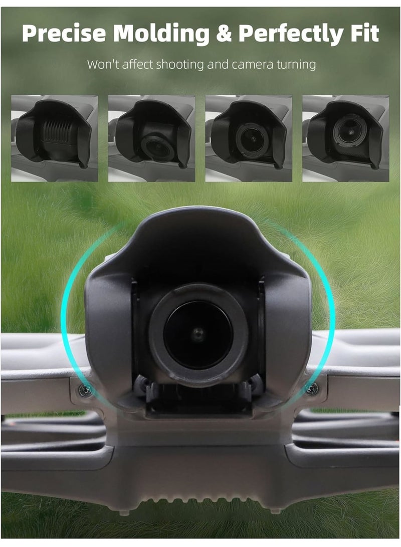 Zikra Lens Hood Compatible with DJI Avata 2, Prevent Glare Light, Sunshade Gimbal Protective Cover, Hard Gimbal Protective Lens Cap for DJI Avata 2 Drone Accessories, Black - Image 4