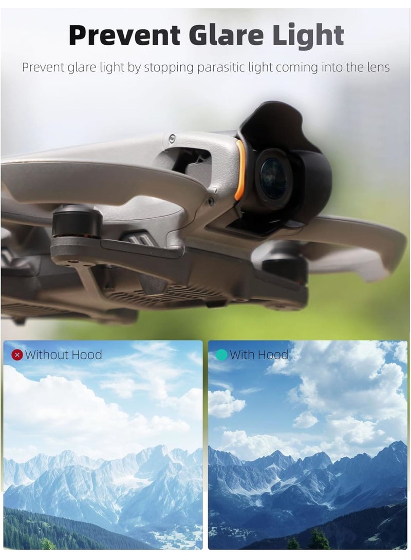 Zikra Lens Hood Compatible with DJI Avata 2, Prevent Glare Light, Sunshade Gimbal Protective Cover, Hard Gimbal Protective Lens Cap for DJI Avata 2 Drone Accessories, Black - Image 5