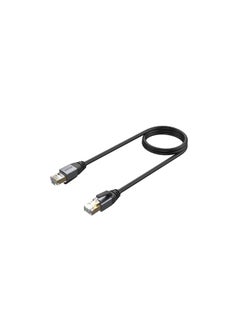 UNITEK Ethernet Cable Cat8 Network Cable Gigabit RJ45 26AWG 2000Mhz Wire Double Shielded. Compatible for PC Laptop Router Modem Mac Switch PS5 PS4 Smart TV BlackCat 8 Male to Male Network Cable, OD: 6.8MM, Oxygen-Free Copper, Black, Round Cable.  - Image 1