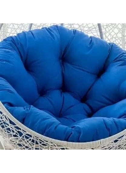 ANAND INDIA GROUPS ANAND INDIA GROUPS Round Cushion for Swing Chair for OutdoorIndooBlue  - Image 4