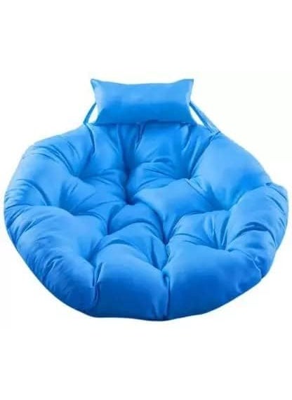 ANAND INDIA GROUPS ANAND INDIA GROUPS Round Cushion for Swing Chair for OutdoorIndooBlue  - Image 1