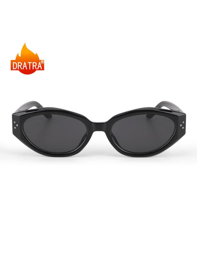 Dratra Sungl For Women, Korean Retro Cat-eye Sungl, Uv Protection, Sun Protection Gl, Driving Sungl For Me - Image 2