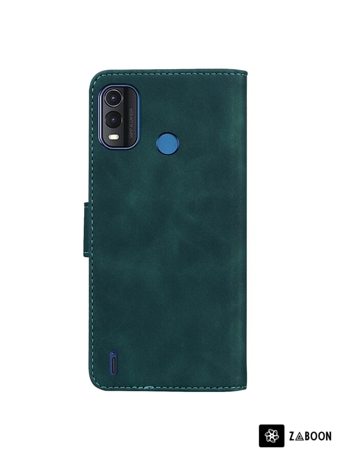 Green Tiger غطاء حماية لهاتف نوكيا جي 11 بلس مصنوع من الجلد بلون نقي وملمس ناعم - Image 3