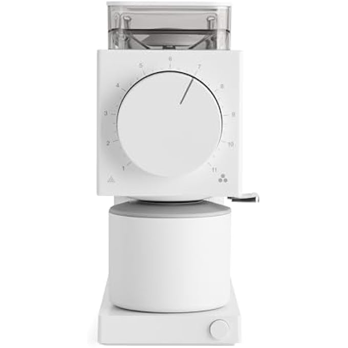 FELLOW Gen 2 Ode Coffee Grinder  Electric Coffee Grinder With Cone Grinder  Coffee Bean Grinder With 31 Settings For Drip French Press  Cold Brew  Matte White - Image 1