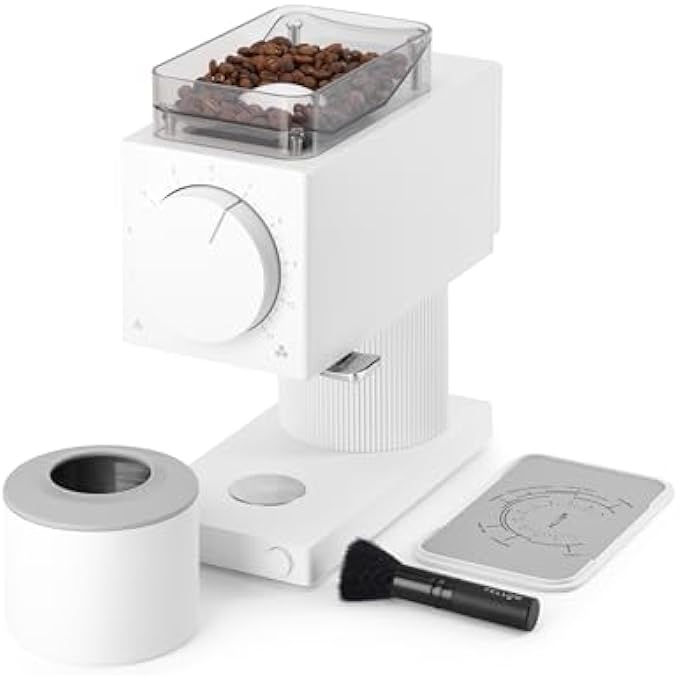 FELLOW Gen 2 Ode Coffee Grinder  Electric Coffee Grinder With Cone Grinder  Coffee Bean Grinder With 31 Settings For Drip French Press  Cold Brew  Matte White - Image 2