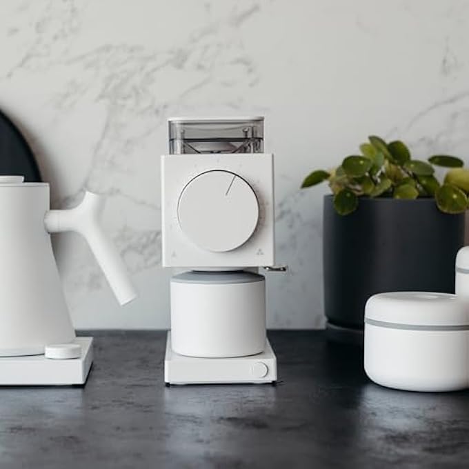 FELLOW Gen 2 Ode Coffee Grinder  Electric Coffee Grinder With Cone Grinder  Coffee Bean Grinder With 31 Settings For Drip French Press  Cold Brew  Matte White - Image 5