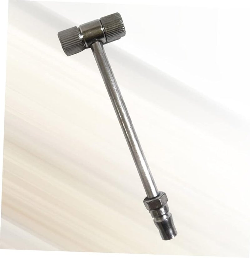 Metal Tire Inflation Chuck Set 2pcs Dual Side Air Pole for Car Motorcycle - Image 5