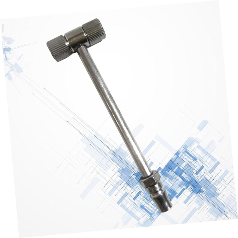 Metal Tire Inflation Chuck Set 2pcs Dual Side Air Pole for Car Motorcycle - Image 3