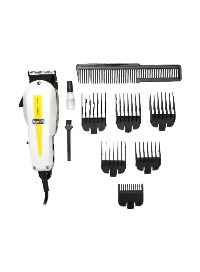 Kemei Hair Clipper White/Black - Image 1