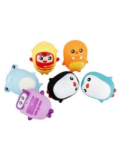 NIBEMINENT 6Pcs Baby Bath Floating Infant Shower Toy Early Educational Water Spraying Sound Toy6Pcs  - Image 2