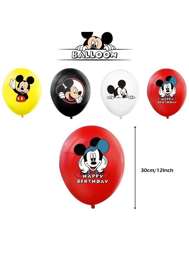 Excefore Mickey Balloon Garland Set With Happy Birthday Banner, Cake Decorations, Perfect for Graduation, Baby Shower, Birthday Bachelorette Party Backdrop Decorations, Suitable For Indoor and Outdoor - Image 5