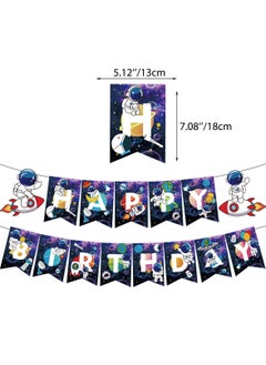 Excefore Outer Space Party Balloons55PCS Birthday Party Decorations Universe Space Theme Supplies Astronaut Balloon Happy Birthday Banner Space Party Supplies For Decorations for Birthday Party  - Image 3