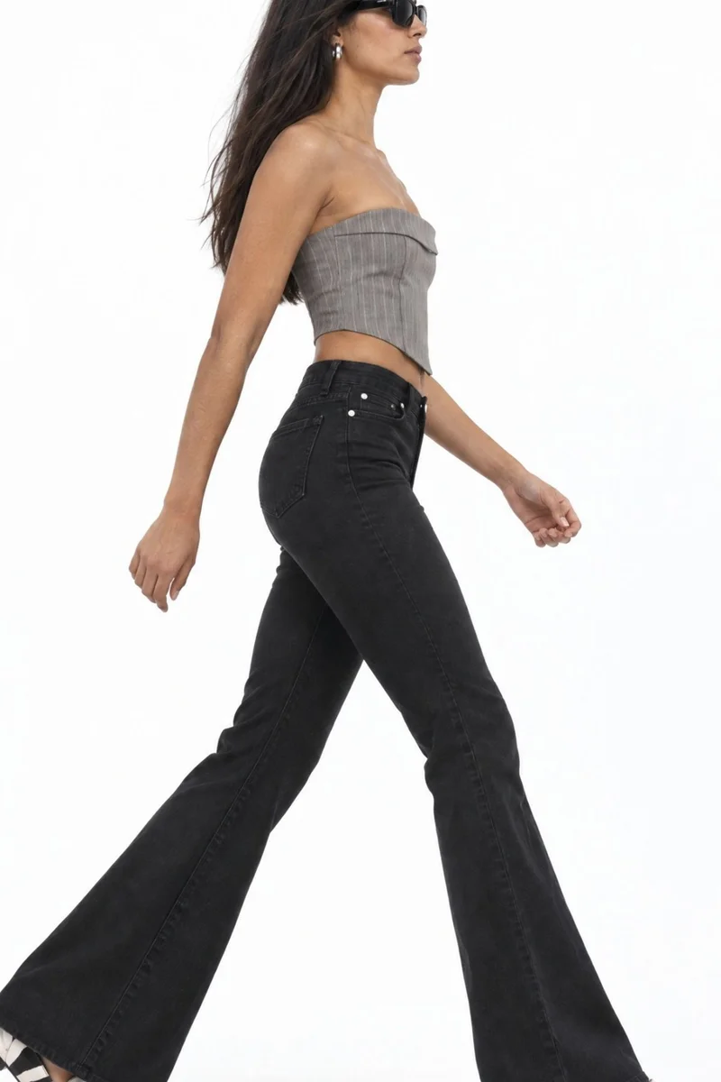 Squalo Black SQUALO Cotton Pants for Women | Best Price UAE