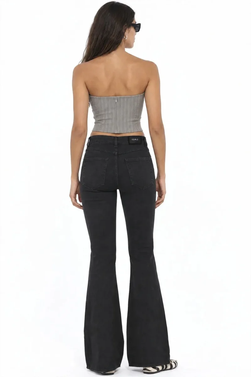 Squalo Black SQUALO Cotton Pants for Women | Best Price UAE