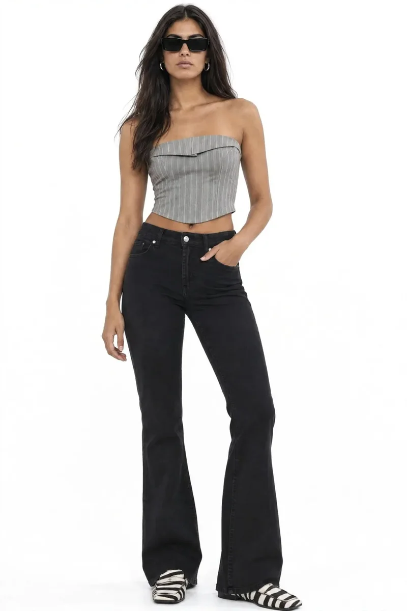 Squalo Black SQUALO Cotton Pants for Women | Best Price UAE