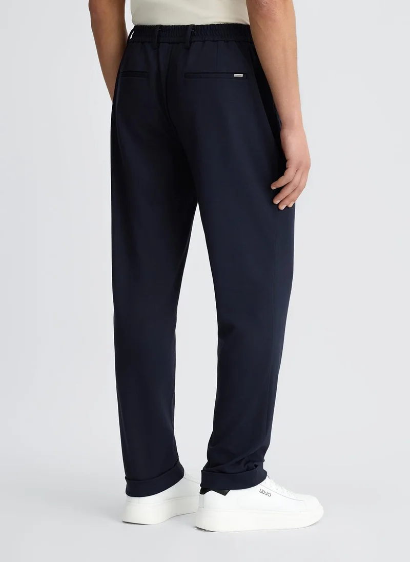 Liu Jo Dark Blue Trousers with Darts
