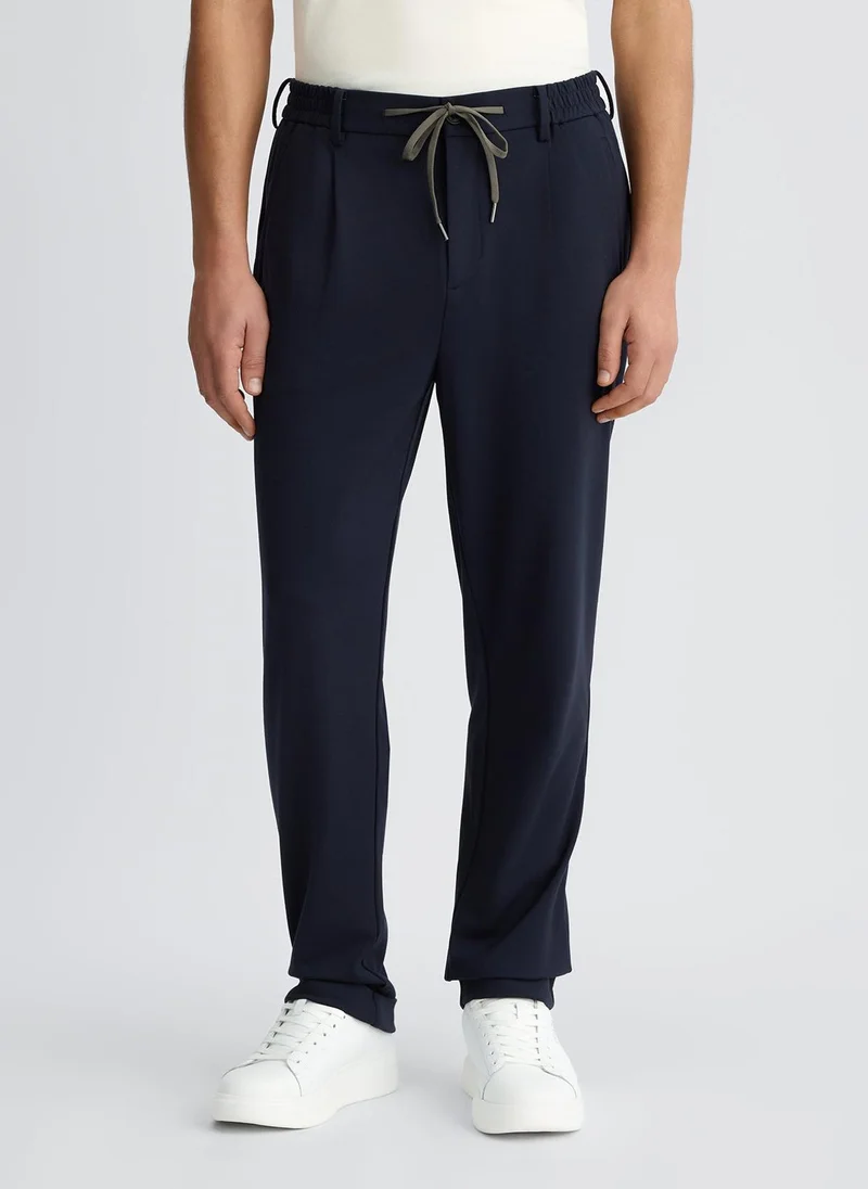 Liu Jo Dark Blue Trousers with Darts
